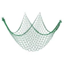 Fishing Net Decor, 80" x 40" Fish Net Decor Party Accessory, Green