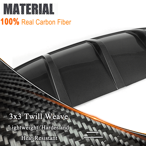 Carbon Diffusor für BMW X6 E71 08-14 Heckdiffusor Stoßstange Spoiler Heckansatz - Bild 10 von 13