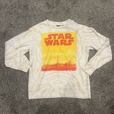 Star Wars Unisex Tie Dye “Tatooine” Large Crewneck Sweater