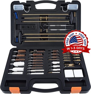 Kit De Limpieza De Pistola De Cepillo De Calibre De Pistola Manual De Tamaño NEW