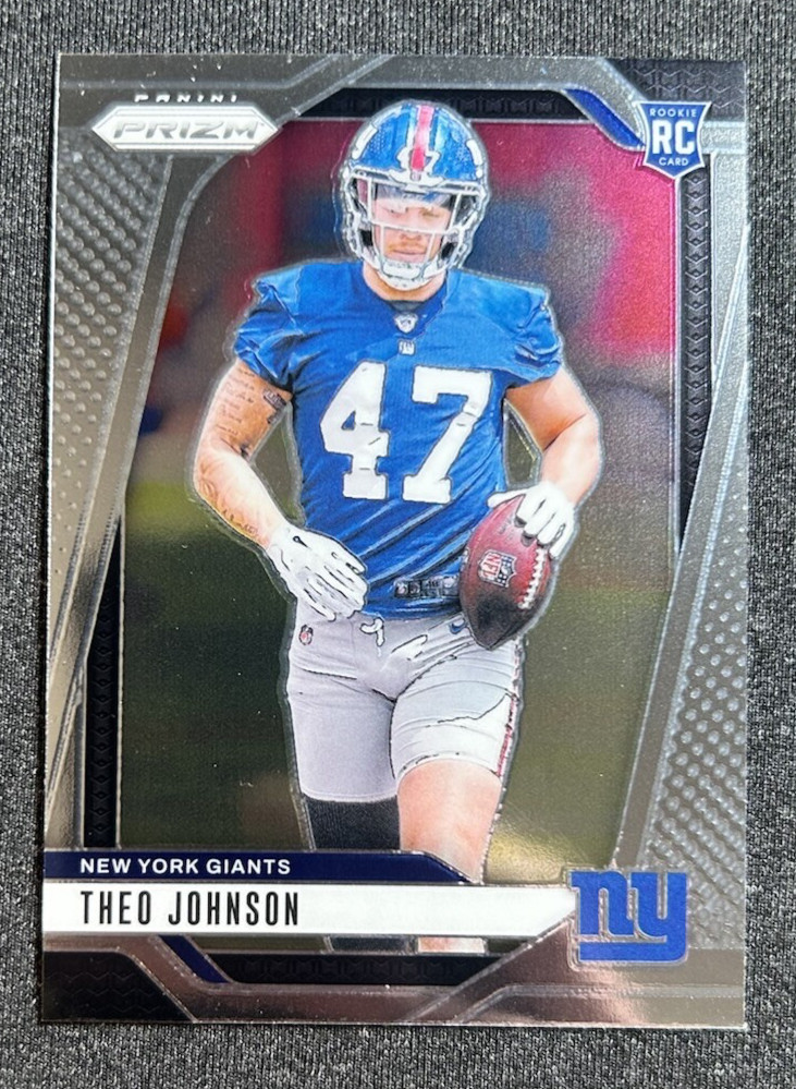 2024 Panini Prizm - Base #390 Theo Johnson Giants RC Rookie New York Giants