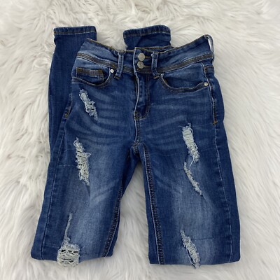 Indigo Rein curvy skinny jeans distressed size womens super