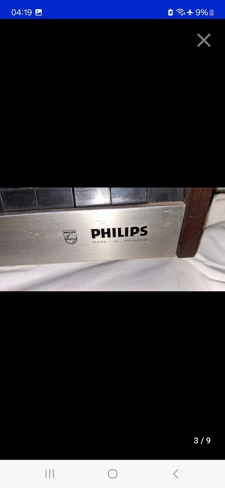 PHILIPS N 2400/19!!VINTAGE!¡¡GRABADORA DE CASETE ESTÉREO Años 70~cable suministrado!! Foto 4 de 4