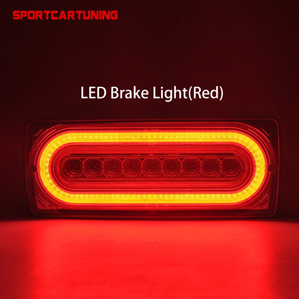 For Mercedes Benz W463 G-Class 99-18 AMG G550 LED Rear Tail Light Brake Lights - Изображение 4 из 4