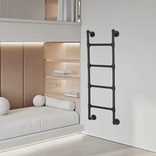 Retro Dormitory Special Climbing Ladder Thickened Metal Fixed Wall Step Ladder