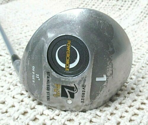 Square Two POWER CIRCLE Offset Oversized 11*Deg JUNIOR DRIVER 39" RH Steel Shaft - Picture 3 of 9