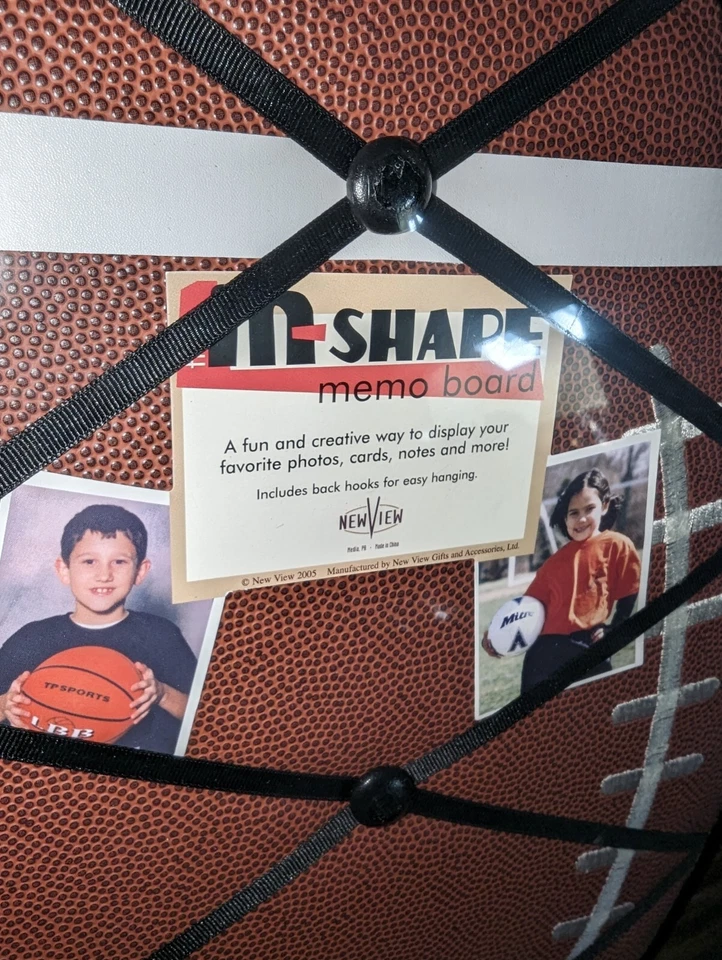 In-Shape Textured Memo Board Football 2005 A16-09 60 Brown French New View - Image 3 of 4
