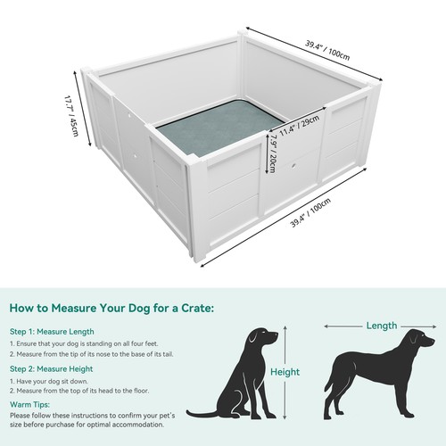 Alfombra de piso resistente al agua para perros 39,4" para interior de madera para perros - Imagen 4 de 7