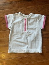 EUC Vintage Late 90s Disney Mickey  Co Top - Size 18 Months - White / Pink