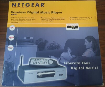 Netgear MP101 drahtloser digitaler Musik-Player verpackt GWC kostenloser Versand mit Sendungsverfolgung