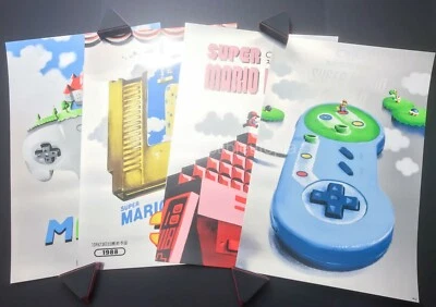 Lyndon Willoughby Nintendo Super Mario Game Silver Variant Complete AP Print Set - Image 1 of 4