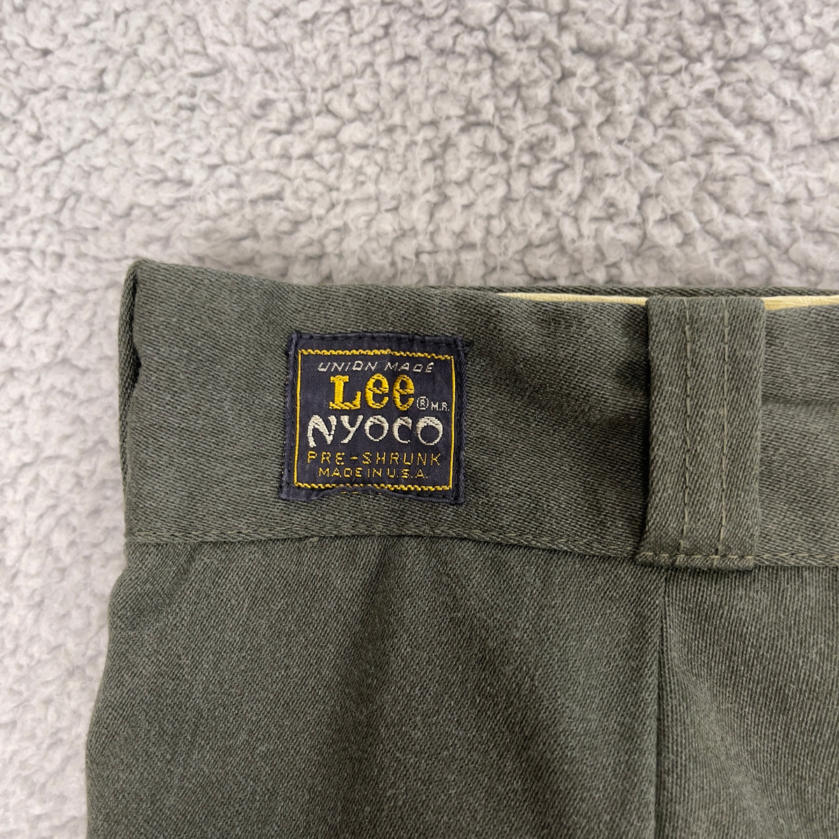 パンツ vintage 60s Lee Nyoco Work Pants TALON VTG 60s Lee Nyoco Pants Mens 32x32 Green Talon Zip Twill