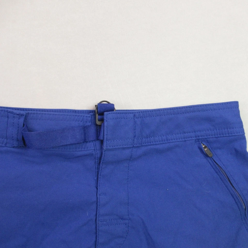 Shorts Prana Feminino 28/7 Leve Bolsos Externos Azul Chino - Imagem 2 de 4