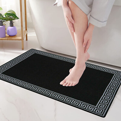 Rutschfeste Badematte wasserabsorbierend griechisch Badematten WC Sockel Badteppiche