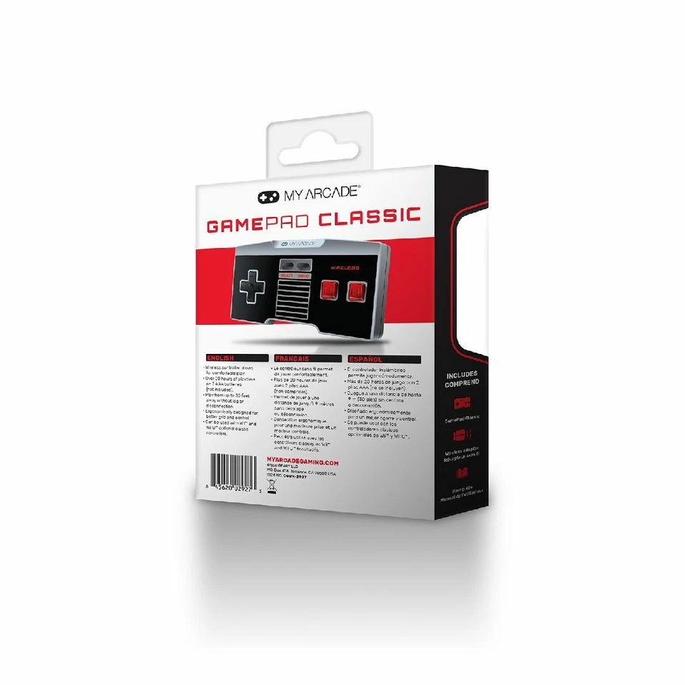 NOVO E LACRADO GamePad Classic Controle Sem Fio para NES Classic Edition Wii e U - Imagem 2 de 4