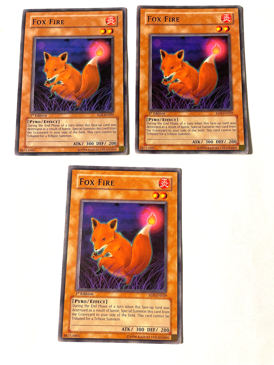 fox fire yugioh card Amazon.com: 200 YuGiOh Card LOT! Mint Condition! Includes all SetsFAST  SHIPPING : Toys & Games main image 0