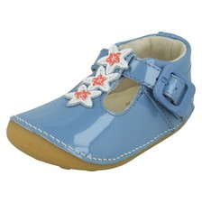 Chaussures Clarks Neuves Pour Bébé Garçon - Taille S 4/demi - Marine à Sangle - Cuir - Semelle épaisse