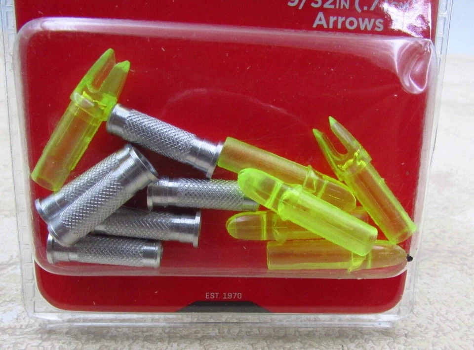 6 Packs ALLEN Carbon Arrow Nocks & Inserts For 9/32" Arrows Total 72 Pieces - Image 3 of 4