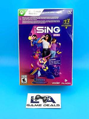BRAND NEW & SEALED - Let's Sing 2024 + 2 hard bundled mics (Xbox One / Series X)