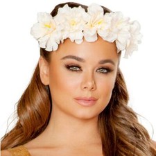 Flower Crown Headband Light Up Floral Wreath Leaf Costume Rave Festival 3630