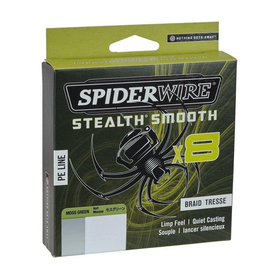 Multifibra Spiderwire Stealth Smooth 8 Verde 165 Yards - 150mt trecciato - Immagine 3 di 4