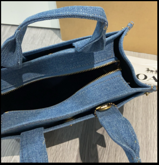 COACH CAZ29 [COACH MATIN KIM] Cargo Tote Bag 26 Blue 2 Way Outlet