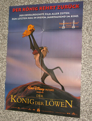 Der König der Löwen -  KINOPLAKAT A1 -   WALT DISNEY The Lion King
