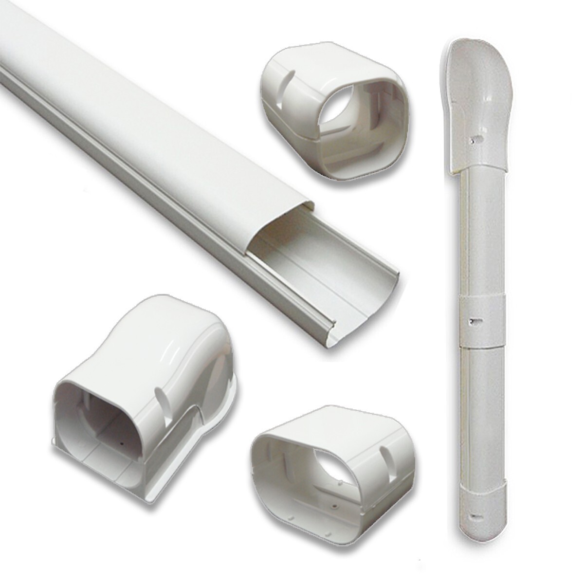 Cover Kit For Mini Split White Paintable Weatherproof  3"x7.5 ft DuctlessAire