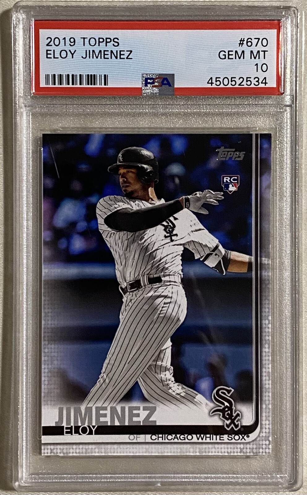 2019 TOPPS ELOY JIMENEZ #670 PSA10