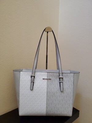 Michael Kors Jet Set Medium Top Zip Tote Shoulder Bag