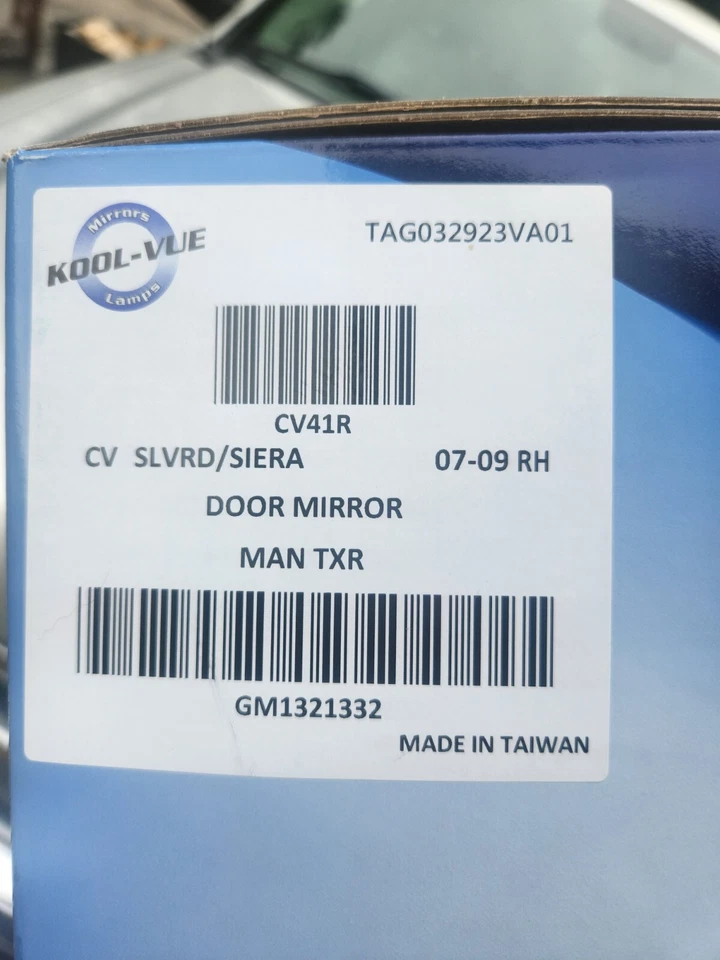 Passenger Side Manual Mirror For 2007-2013 Chevrolet Silverado 1500 GM1321332 - Image 2 of 3