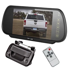 7" Monitor+Backup Rear View Camera For 2004-2014 Ford F150 Truck Tailgate Handle