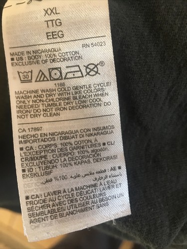 Old Navy Everywear XXL Black Graphics Wild & Free Tee Shirt Grunge Retro Y2K - Picture 4 of 4