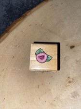 Stampendous Our Rose KA001 Rubber Stamp 1998 Mini Flower Wood Mount