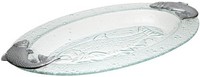 Arthur Court Salmon Glass Platter, New, Free Shipping on sale Arthur Court Salmon Glass Platter, New, Free Shipping on sale