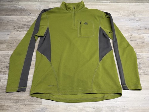 Nike, Vintage Nike ACG FitDry 1/4 Zip Pullover Mens M Green Waffle Knit Outdoor