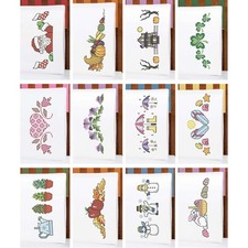 Herrschners  Twelve Seasons Pillowcase Pairs Stamped Cross-Stitch