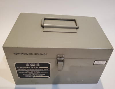 RARE US NAVY AN/URM-120 RF WATTMETER Complete w/ Manual and