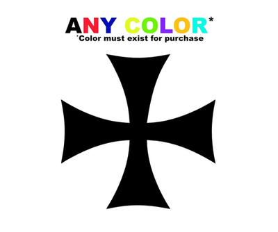 #ad Knights Templar Cross Decal – Masonic Symbol Sticker Crusader Cross $3.50