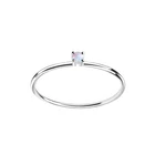 2 MM Round Shape Opal 925 Sterling Silver Solitaire Stackable Women Ring