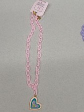 Kids Collection Necklace Multicolor With Heart Pendant