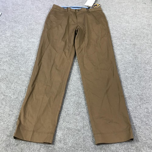 Brooks Brothers Pants Mens 33x32 Bison Brown Advantage Stretch Vintage Chino - Picture 1 of 11