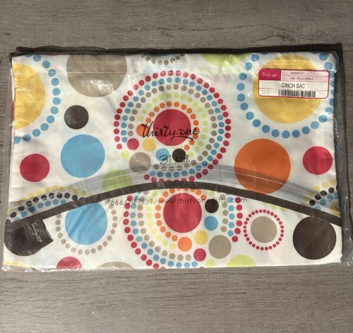 Thirty One CINCH SAC Tasche CIRCLE SPIRALS NEU