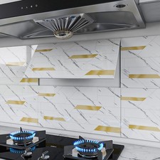 20Pcs Beautiful 3D Marble Peel Stick Wall Tiles Sticker for Kitchen Backsplash