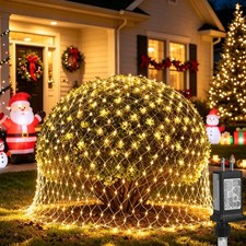 Upgraded Outdoor Christmas Lights, 360 LED Christmas Net Lights, 12x5Ft Out...