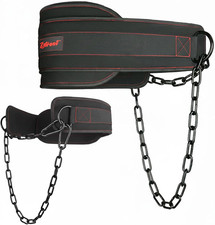 Weightlifting Dip Belt with Chain, Heavy Duty 550-650 Lbs Capacity, for Dips and