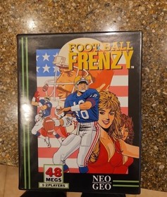 Football Frenzy Neo Geo Video Game Dog Tag SNK AES USA 1991