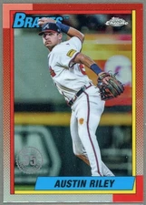 AUSTIN RILEY 2025 Topps Chrome #90CB-1 1990 Throwback 35th Anniversary
