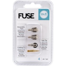 We R Memory Keepers We R Fuse Tool Tips 4/Pkg-Decorative, Cutting  Fusing