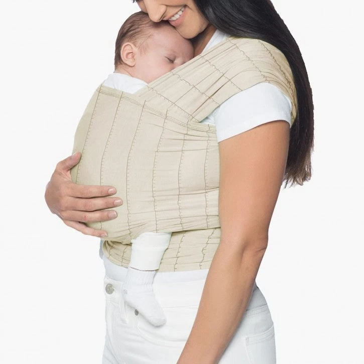 Ergobaby Aura Knit Baby Wrap Cream Tan Beige Carrier Comfort Cozy Soft NWOB
